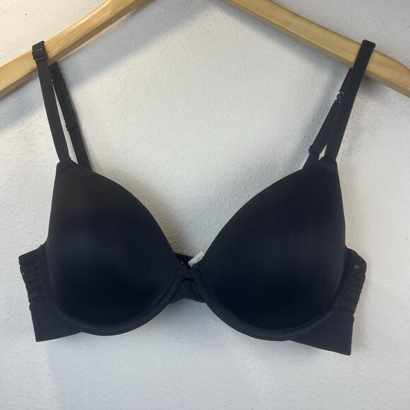 Maidenform Womans 34 C Underwire Molded Bra 34C t shirt lined black convertible - Picture 4 of 16